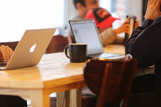 Free stock photo of apple, desk, office, working