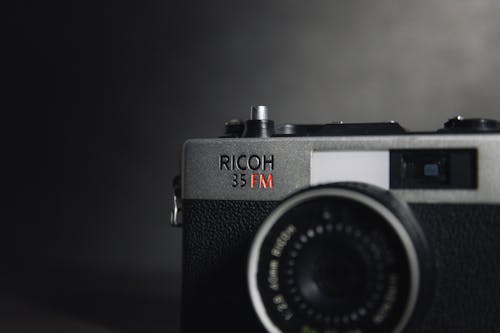 
A Close-Up Shot of a Ricoh Camera