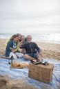 Mature People Taking Photo at the Beach