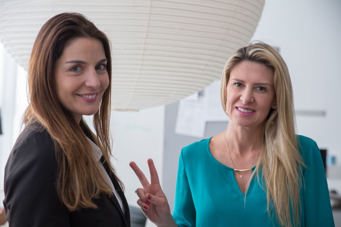 European business women working together in a modern office