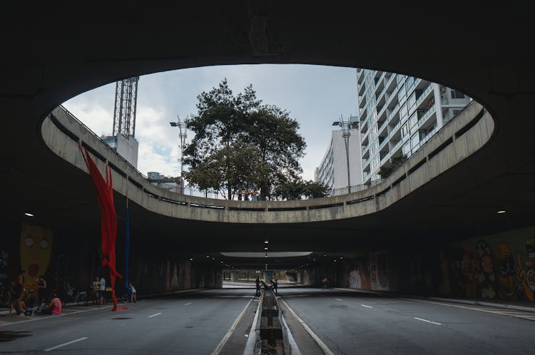 Oval Opening In Elevated Road 