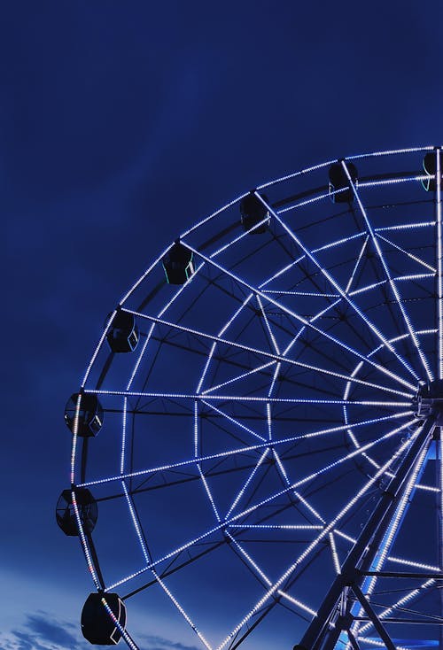 Low Angle Shot of a Ferris Wheel