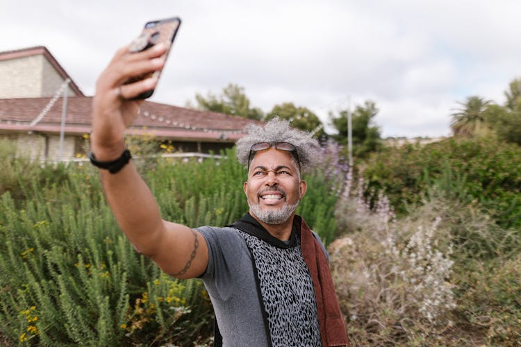 Man Taking A Selfie