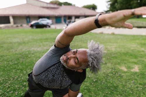 Man Doing Stretching Exercise