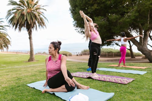 People Doing Yoga Together