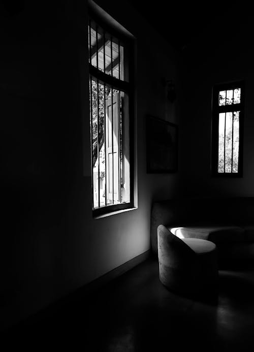 Безкоштовне стокове фото на тему «вертикальні постріл, відтінки сірого, вікно»