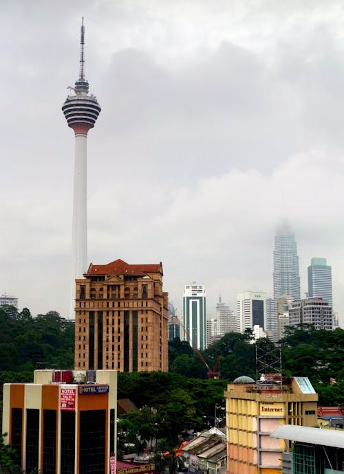 Бесплатное стоковое фото с башни, вертикальный выстрел, горизонт