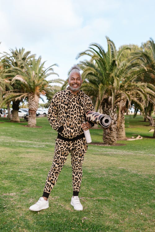 A Man in Leopard Print Clothes