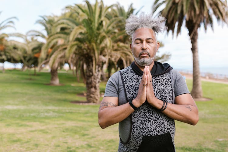 Photo Of A Man Meditating