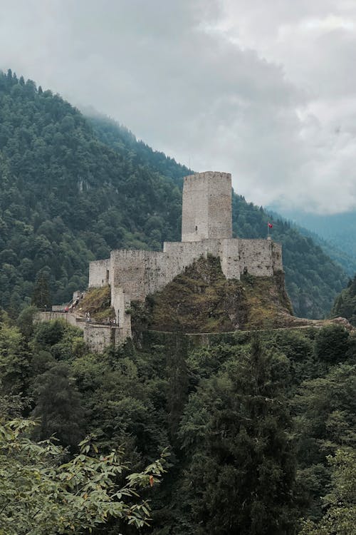 Medieval Fortress in Mountains