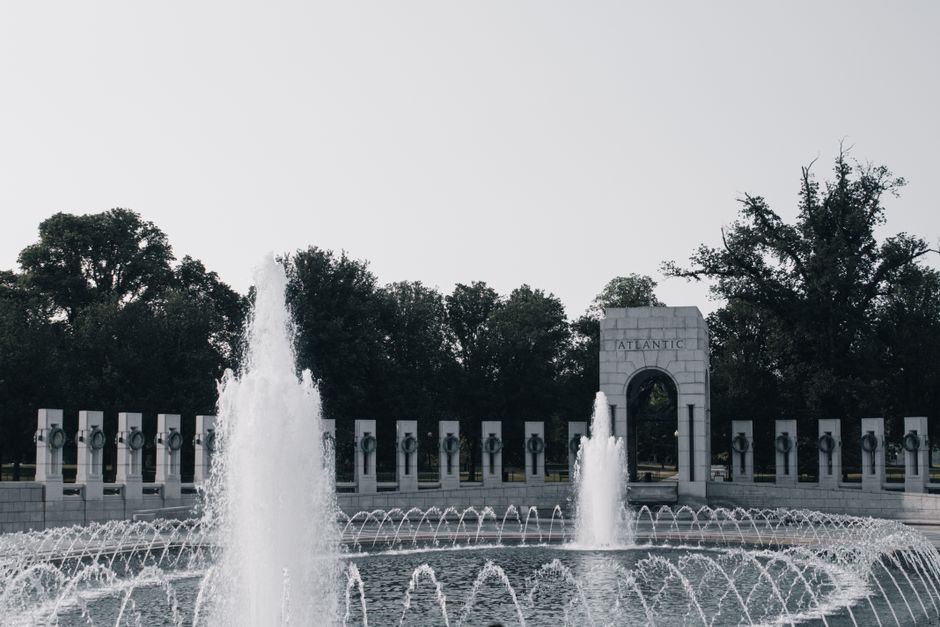 World War II Memorial in Washington D.C. Vandalized with Graffiti and Soap