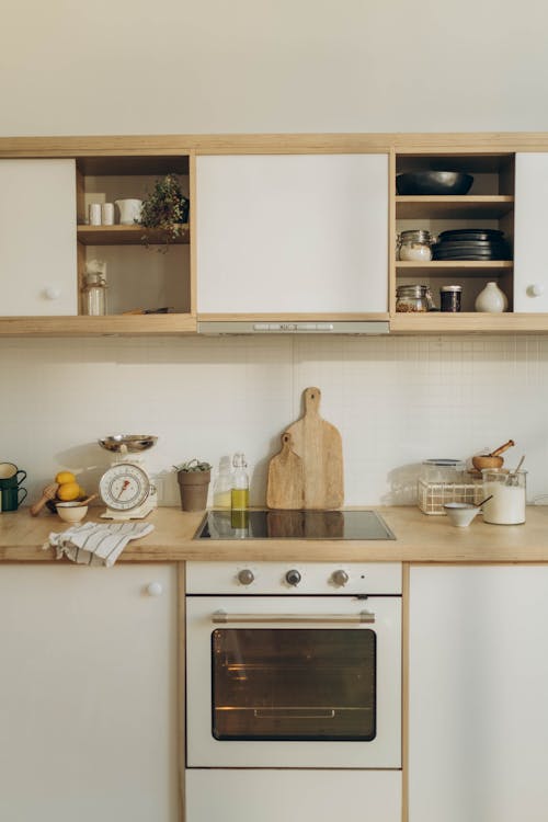 White and Brown Wooden Kitchen