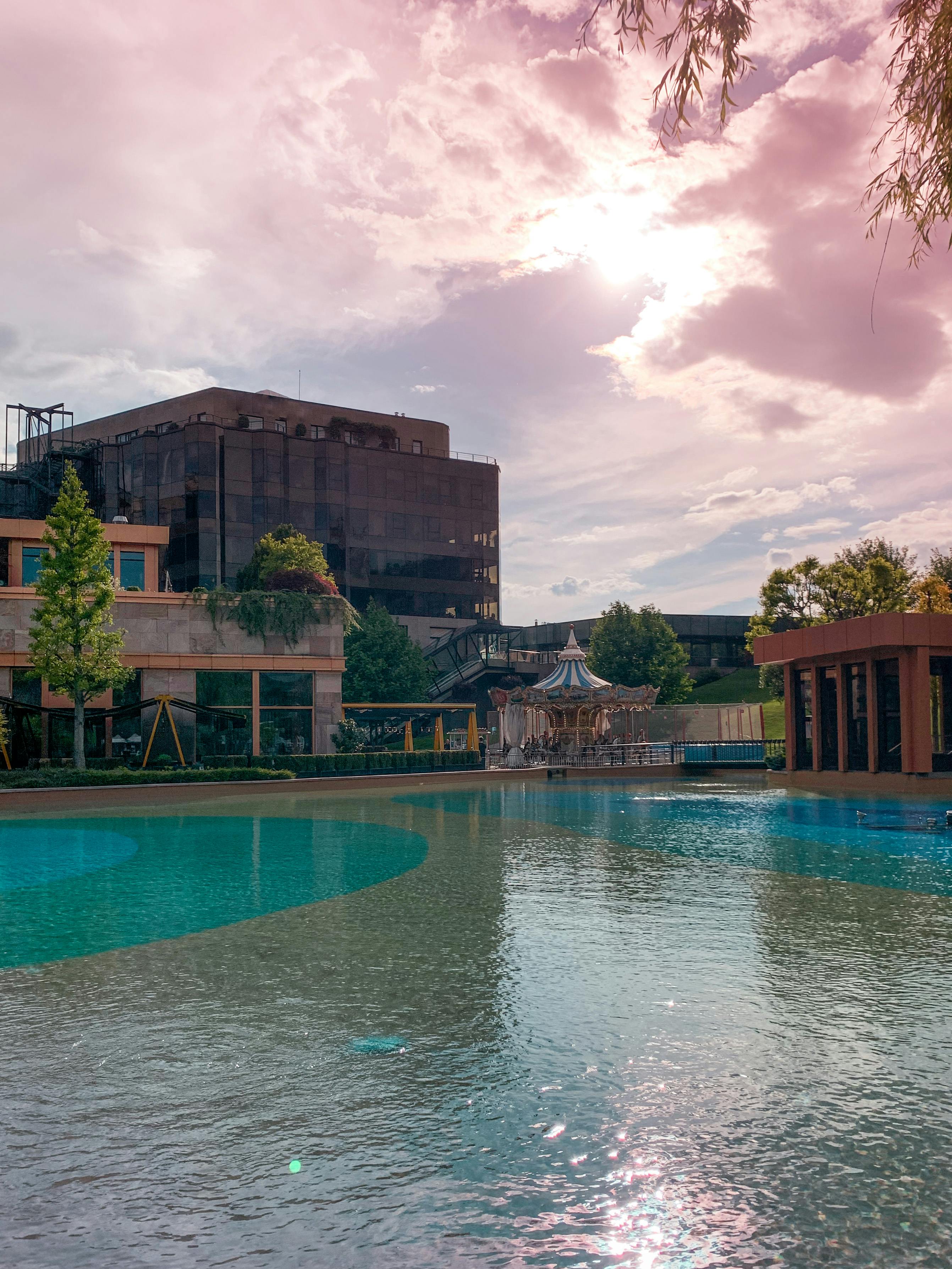 spacious hotel swimming pool