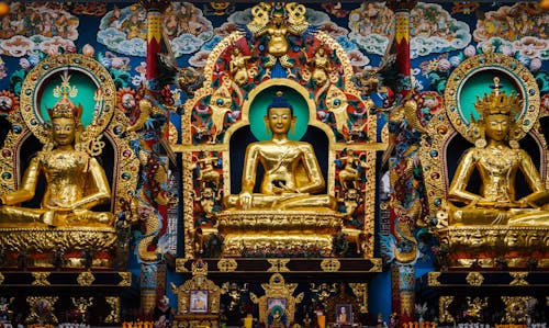 Budist, dekorasyon, din içeren Ücretsiz stok fotoğraf