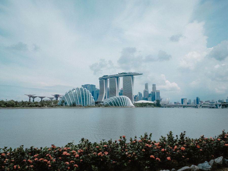 Marina Bay after dark