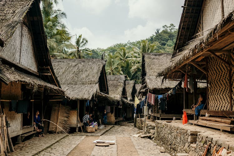 Alley In Village In Jungle