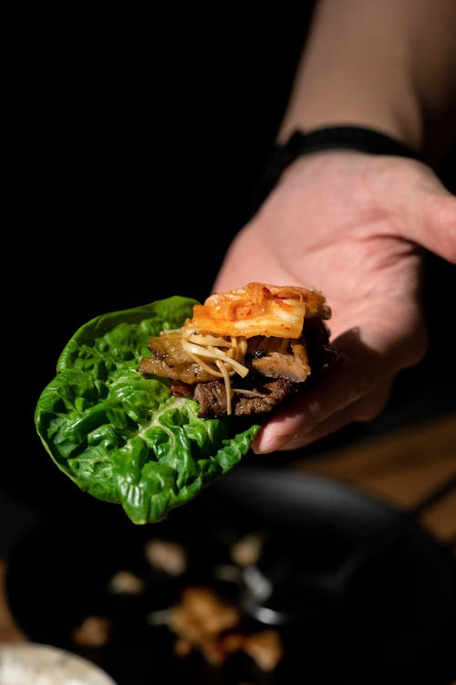 Kostenlos Kostenloses Stock Foto zu essen, fleisch, grüner salat Stock-Foto