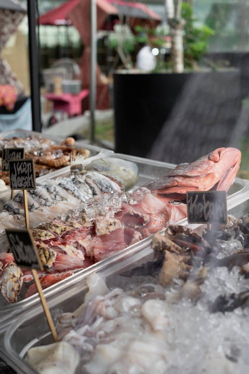 Photos gratuites de étal, étaler, marché humide