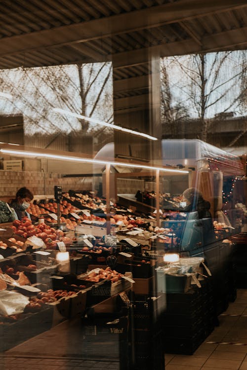 Stalls in a Market 