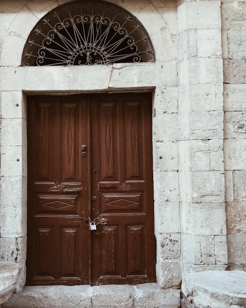 Antique Brown Entrance Door