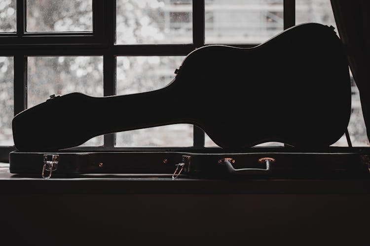 Silhouette Of A Violin Case 