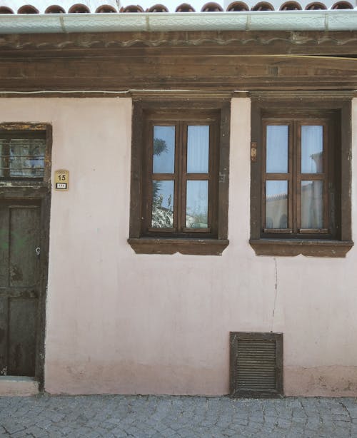 Wooden Windows of a House
