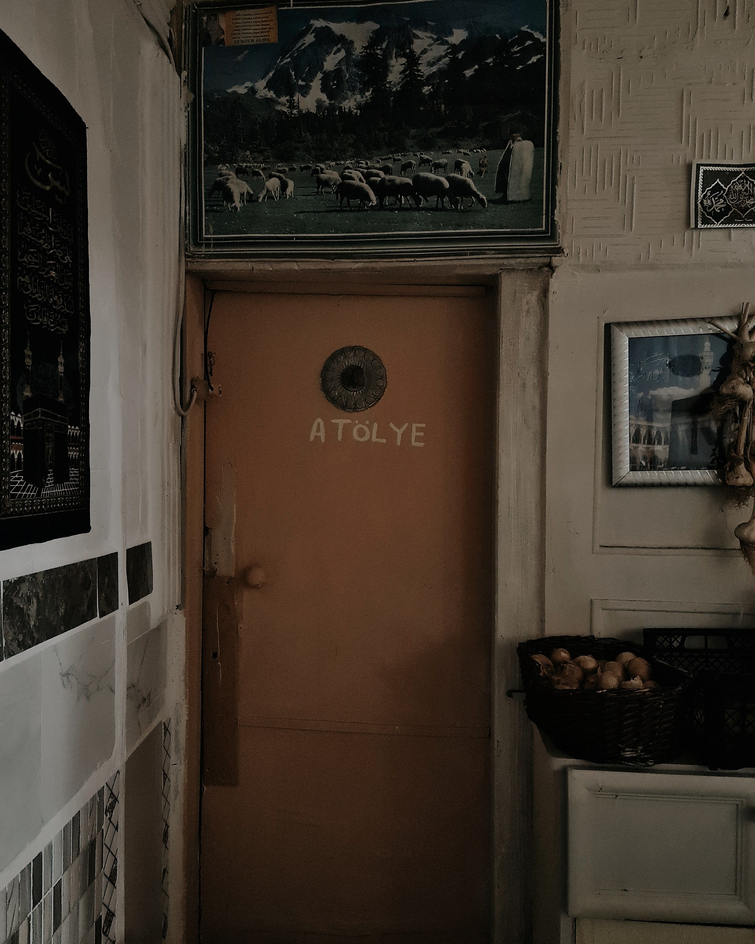 Wooden Door in Corner of the Room · Free Stock Photo