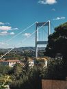 Suspension Cables of the Bosphorus Bridge in Istanbul Turkey