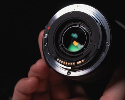 Close-up Shot of a Camera Lens