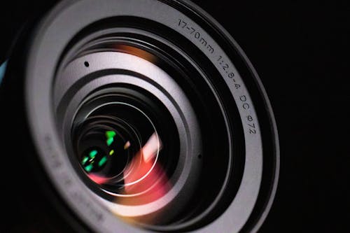 Camera Lens in Close-up Shot