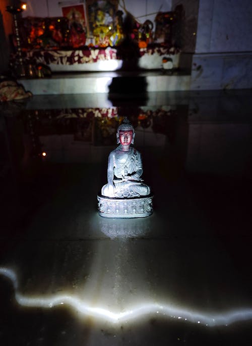 Gratis lagerfoto af buddha, mobilfotografering, statue