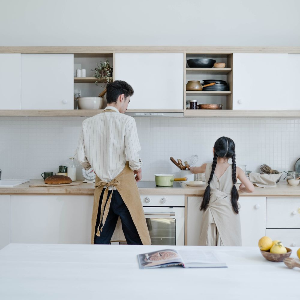 Kitchen Spraying in Barbican — quality trade paint going on in two coats
