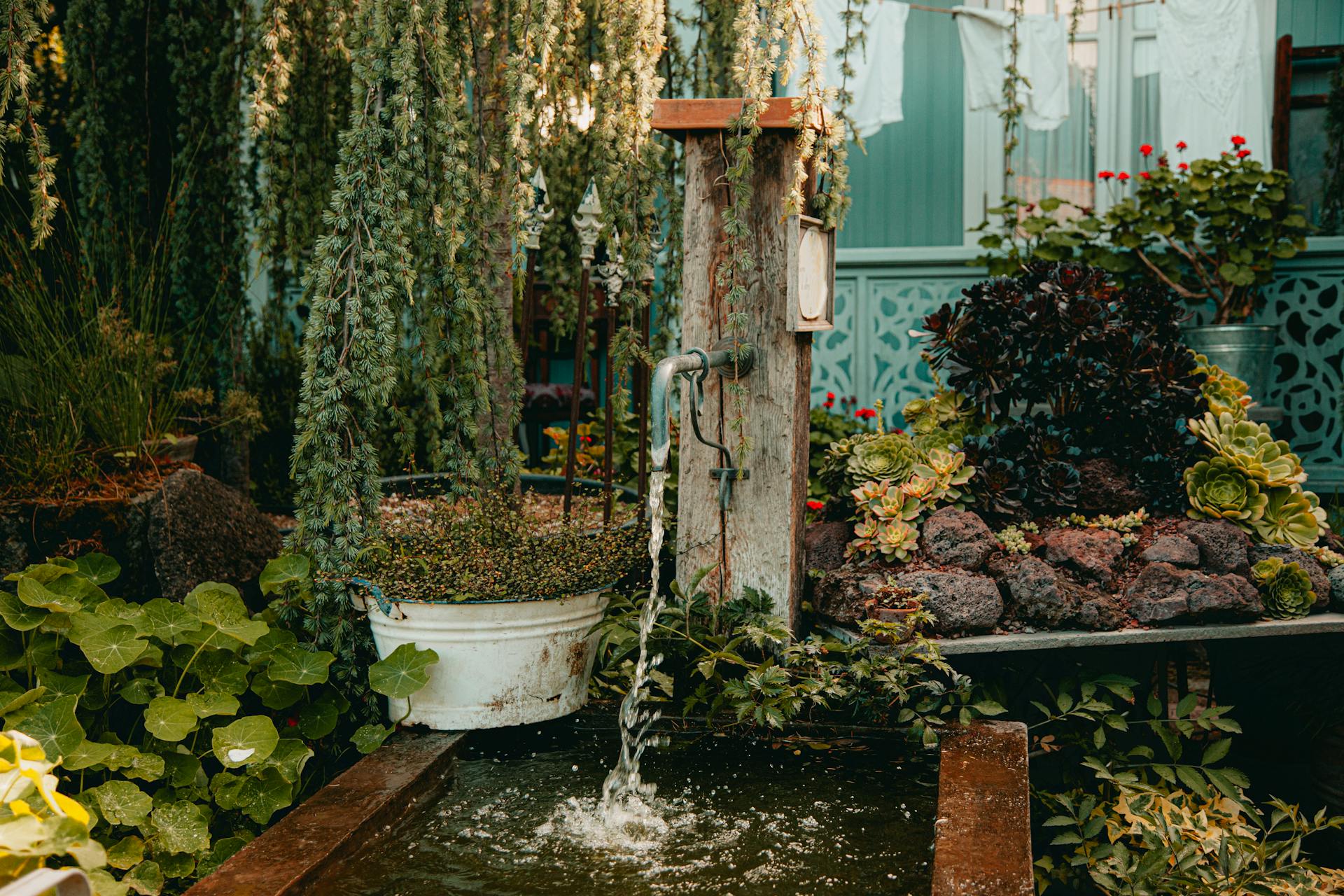 Water Flowing From the Faucet