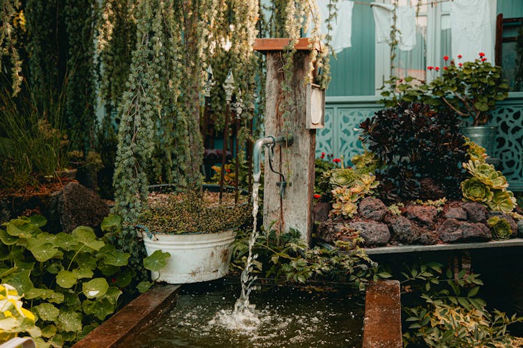 Water Flowing From The Faucet