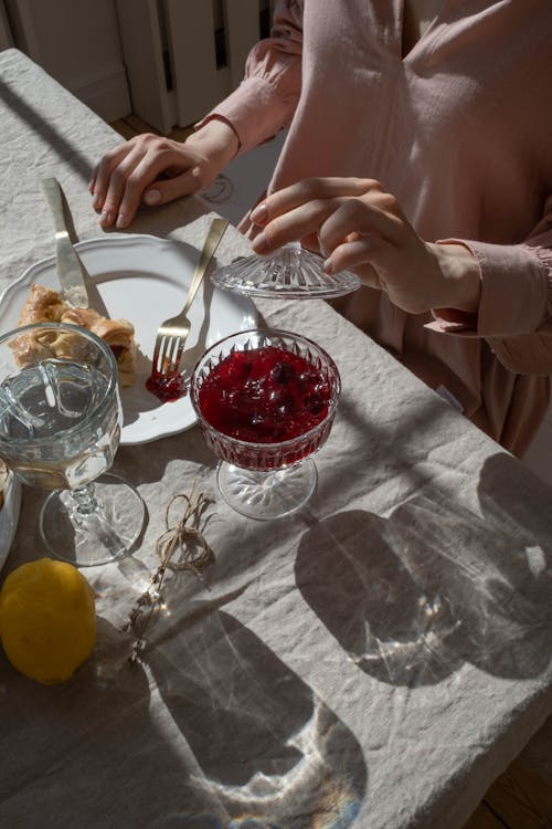 Fotobanka s bezplatnými fotkami na tému čaše, citrón, dezert