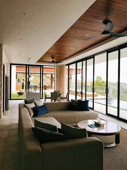 Interior of a Modern and Bright Living Room 