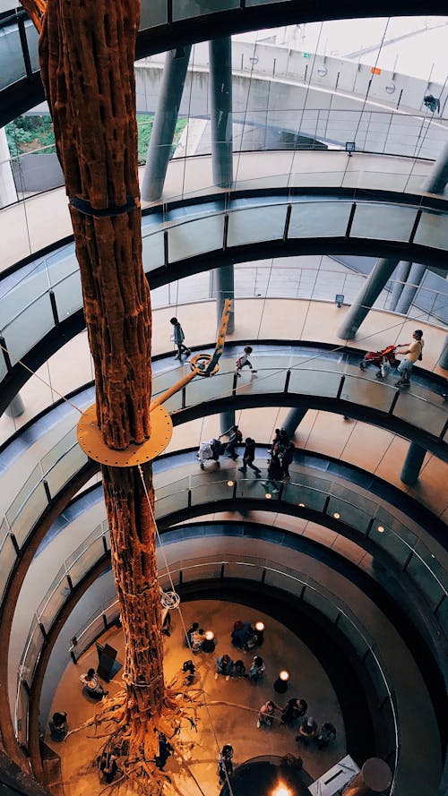 Spiral Staircase in CosmoCaixa Barcelona Science Museum