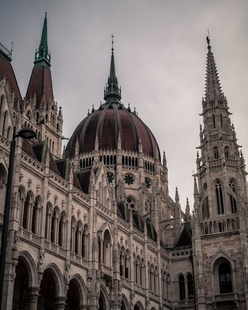 Free Hungarian Parliament Building Under White Sky Stock Photo