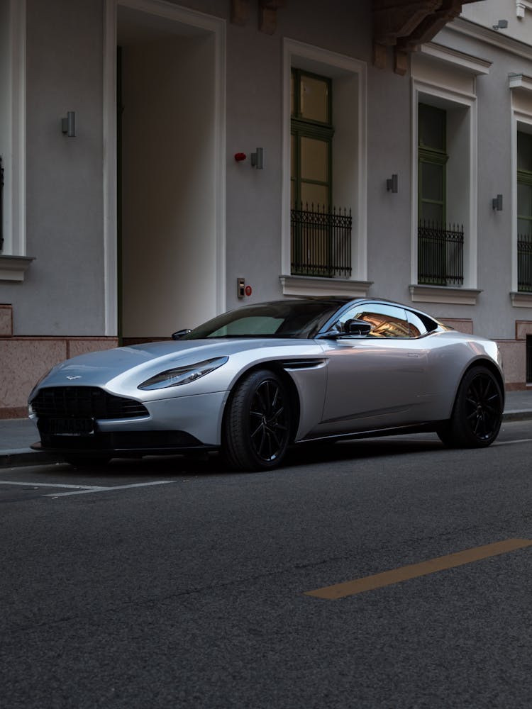 Aston Martin DB11 Parked On The Side Of A Street 