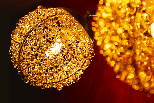 Macro Photography of Brown Crystal Pendant Lamp