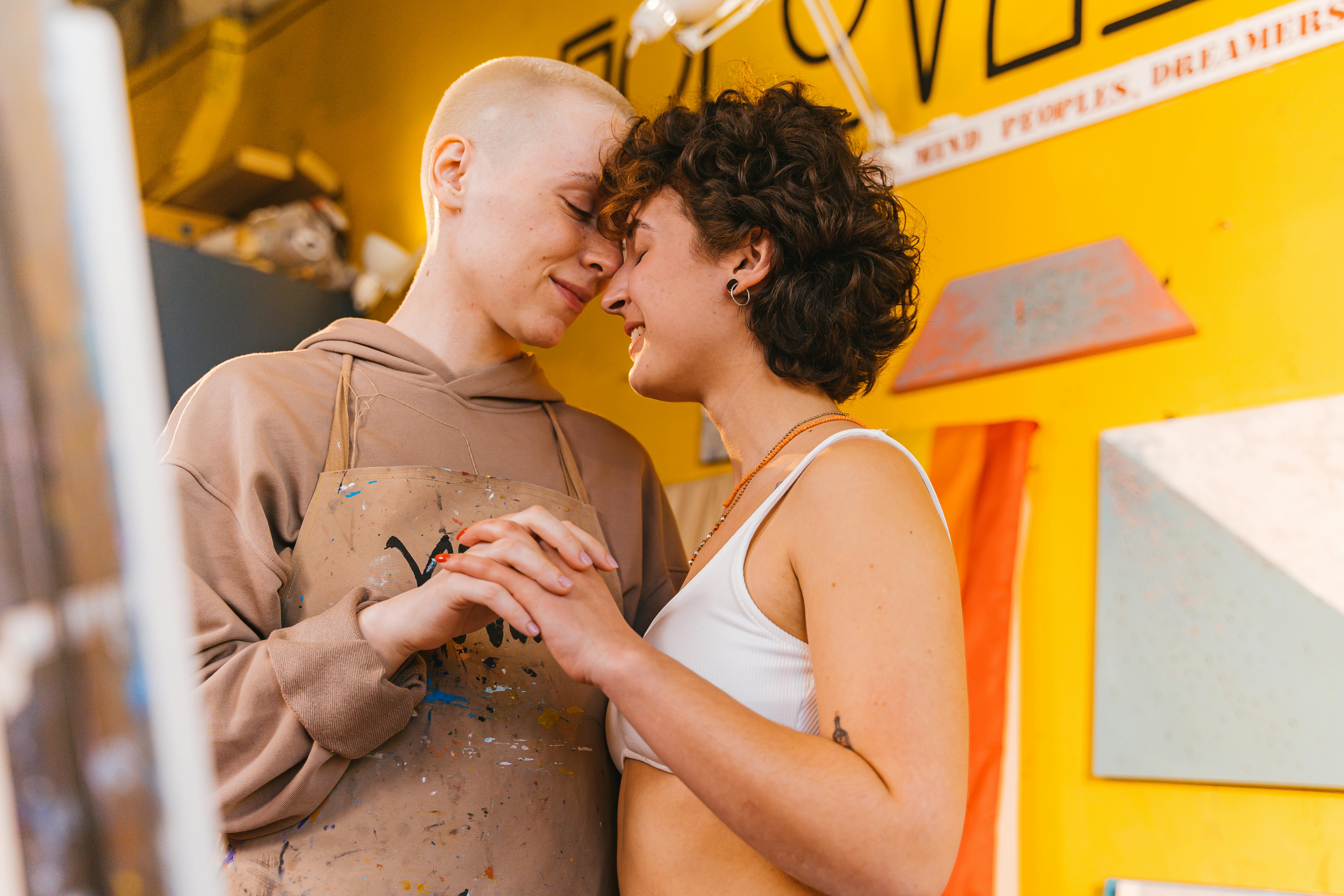 portrait of smiling couple