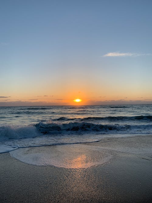 Waves Crashing on the Seashore