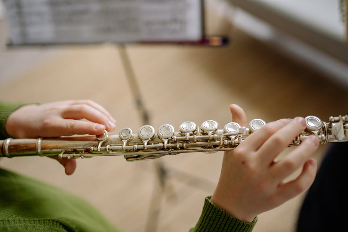 Free A Person Playing Flute  Stock Photo