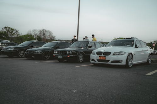 Different Models of BMW Cars on a Parking Lot