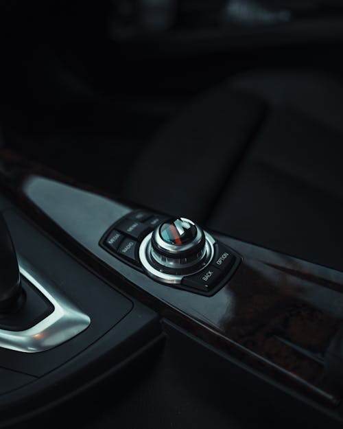 Free Close-Up Photo of a BMW IDrive Knob Selector Stock Photo