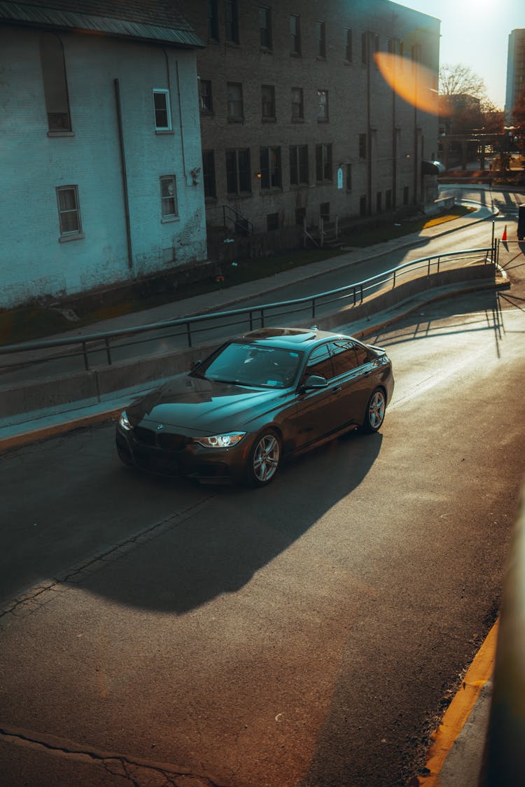 BMW 3 Series On A City Street 