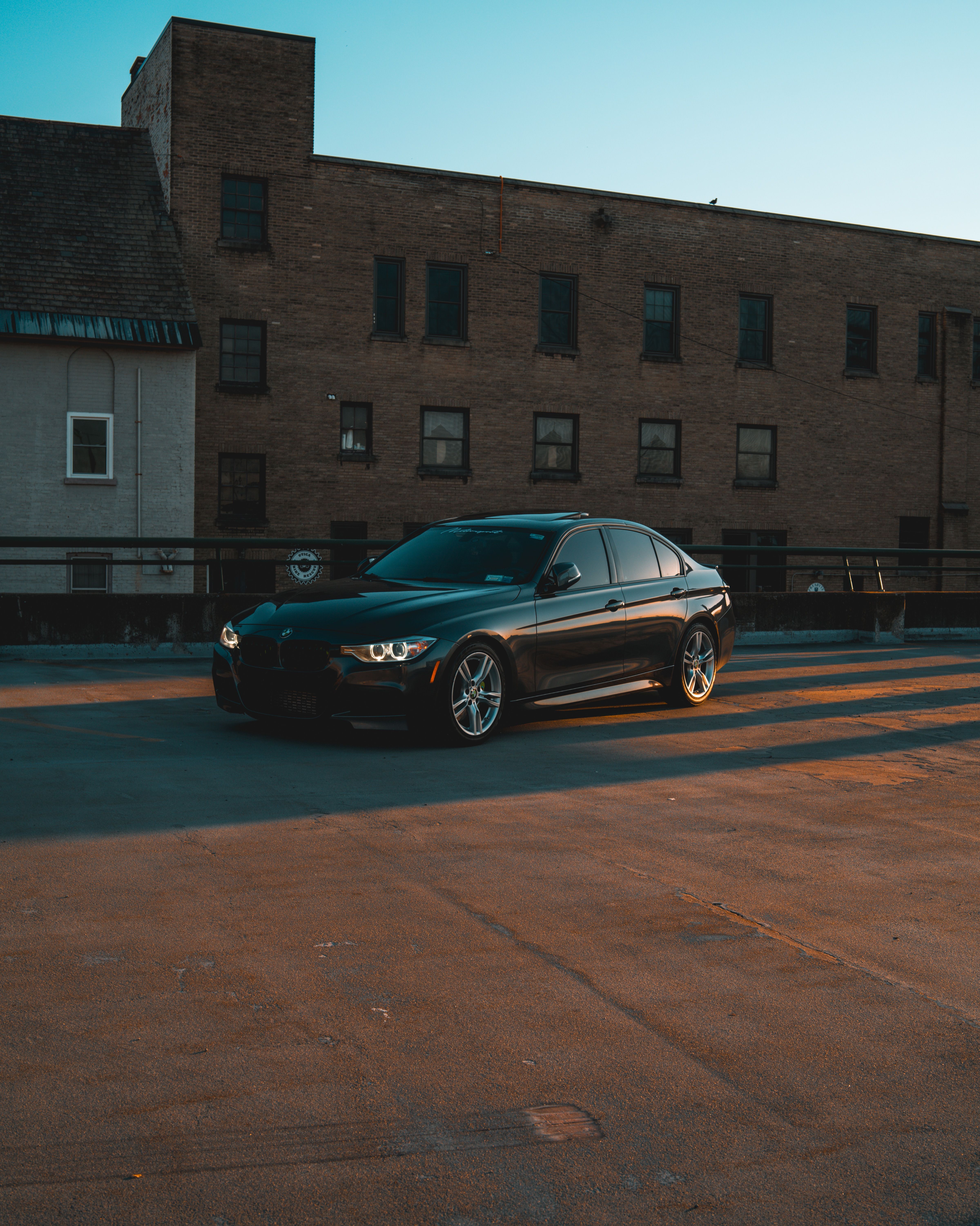Black BMW Parked on the Street · Free Stock Photo