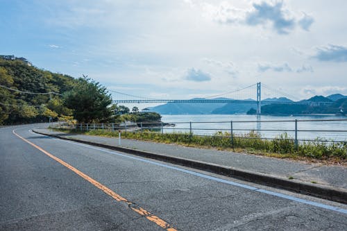 Road by Ocean in Japan