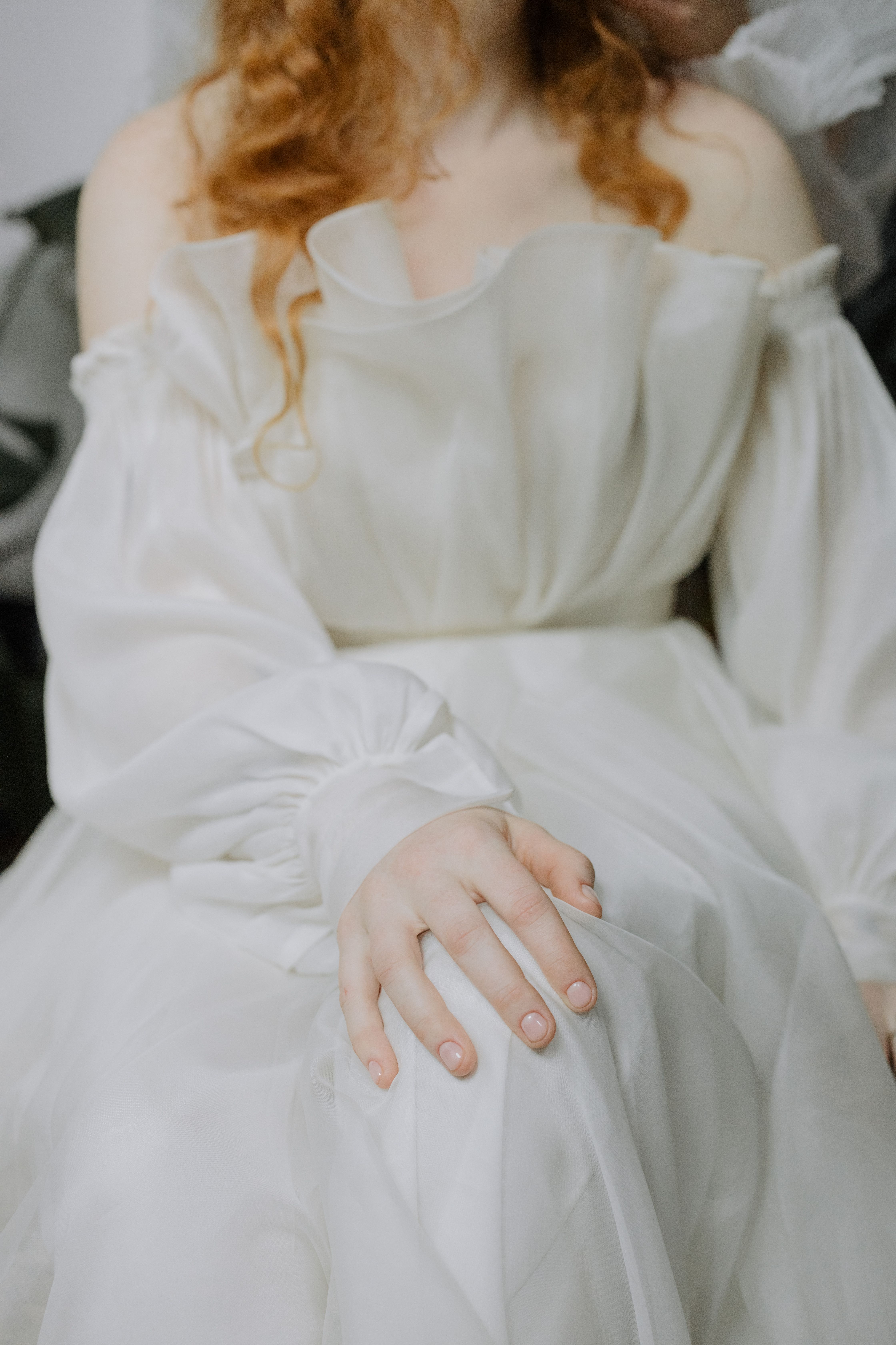 Woman in White Long Sleeve Dress · Free Stock Photo