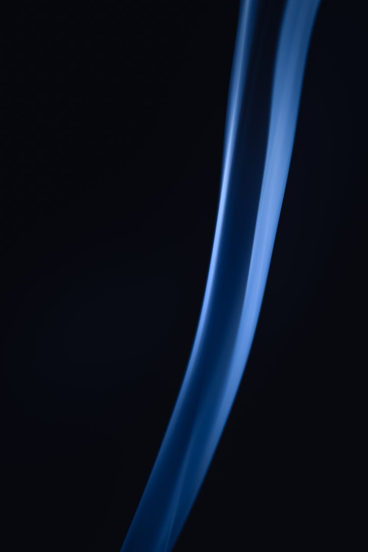 Blue Abstract Curve